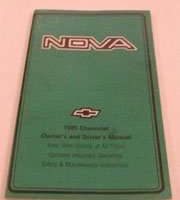 1985 Chevrolet Nova Owner's Manual