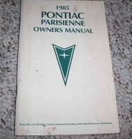 1985 Pontiac Parisienne Owner's Manual