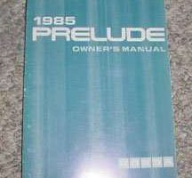 1985 Honda Prelude Owner's Manual