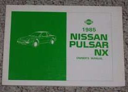 1985 Nissan Pulsar NX Owner's Manual