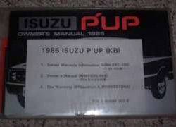 1985 Isuzu P'Up Owner's Manual