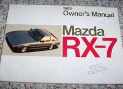 1985 Mazda RX-7 Owner's Manual