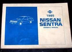 1985 Nissan Sentra Owner's Manual