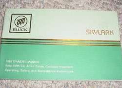 1985 Buick Skylark Owner's Manual
