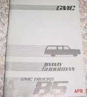 1985 GMC Suburban & Jimmy Owner's Manual