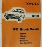 1985 Toyota Tercel Service Repair Manual