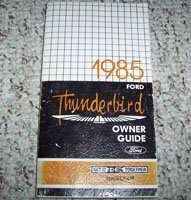 1985 Ford Thunderbird Owner's Manual