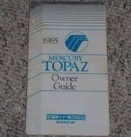 1985 Mercury Topaz Owner's Manual