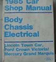 1985 Ford Crown Victoria Body, Chassis & Electrical Service Manual
