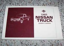 1985 Nissan Truck Owner's Manual