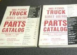 1985 Ford F-700 Truck Parts Catalog Text