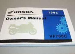 1985 Honda VF700C Magna Motorcycle Owner's Manual