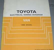 1985 Toyota Van Electrical Wiring Diagram Manual