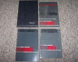 1985 GMC Vandura & Rally Owner's Manual Set