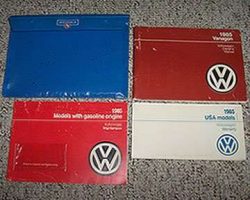 1985 Volkswagen Vanagon & Transporter Owner's Manual Set