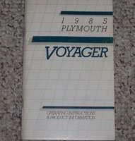1985 Plymouth Voyager Owner's Manual