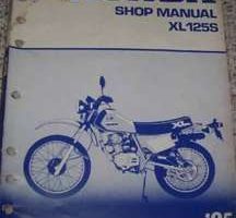 1985 Honda XL125R Motorcycle Shop Service Manual