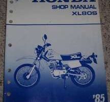 1985 Honda XL80S Motorcycle Shop Service Manual