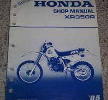 1985 Honda XR350R Motorcycle Owner's Manual