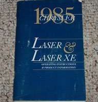 1985 Chrysler Laser & Laser XE Owner's Manual