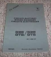 1986 Ferrari 328 GTB & 328 GTS Wiring Diagrams Manual