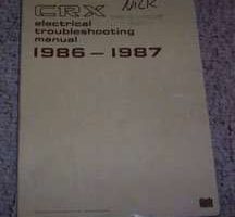 1986 Honda Civic CRX Electrical Troubleshooting Manual