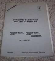 1986 Ferrari Mondial 3.2 & Mondial 3.2 Cabriolet Wiring Diagrams Manual