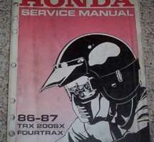 1987 Honda Fourtrax TRX 200SX Service Manual