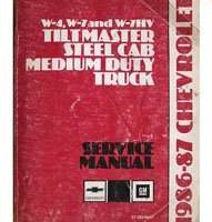 1986 Chevrolet Tiltmaster Steel Cab Medium Duty Truck Service Manual
