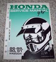 1986 Honda XR200R Motorcycle Shop Service Manual