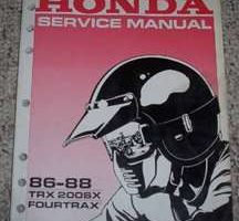 1986 Honda Fourtrax TRX 200SX Service Manual