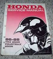 1986 Honda Fourtrax 250R TRX 250R Service Manual