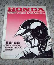 1988 Honda Fourtrax 250R TRX 250R Service Manual