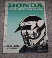 1987 Honda XR200R Motorcycle Shop Service Manual