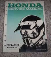 1986 Honda XR200R Motorcycle Shop Service Manual