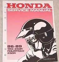 1986 Honda TRX250R Fourtrax 250R ATV Service Manual
