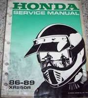 1988 Honda XR250R Motorcycle Shop Service Manual