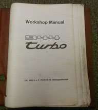 1987 Porsche 944 Turbo Service Workshop Manual Binders