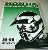 1988 Honda XR250R Motorcycle Service Manual