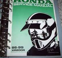 1987 Honda XR200R Service Manual