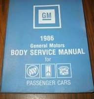 1986 Cadillac Eldorado Body Service Manual