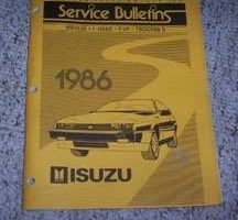 1986 Isuzu Impulse Service Bulletin Manual
