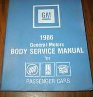 1986 Oldsmobile Delta 88 Body Service Manual