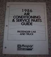 1986 Plymouth Gran Fury Air Conditioning & Service Parts Guide