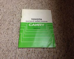 1986 Toyota Camry Electrical Wiring Diagram Manual