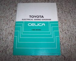 1986 Toyota Celica Electrical Wiring Diagram Manual