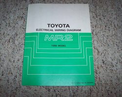 1986 Toyota MR2 Electrical Wiring Diagram Manual
