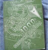 1986 Pontiac 1000 Service Manual