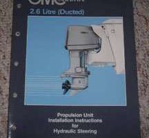 1986 OMC Sea Drive 2.6L Ducted Propulsion Unit  Installation Instructions for Hydraulic Steering Manual