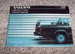 1986 Volvo 760 GLE Turbo Owner's Manual